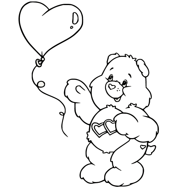 Care bears coloring pages printable for free download