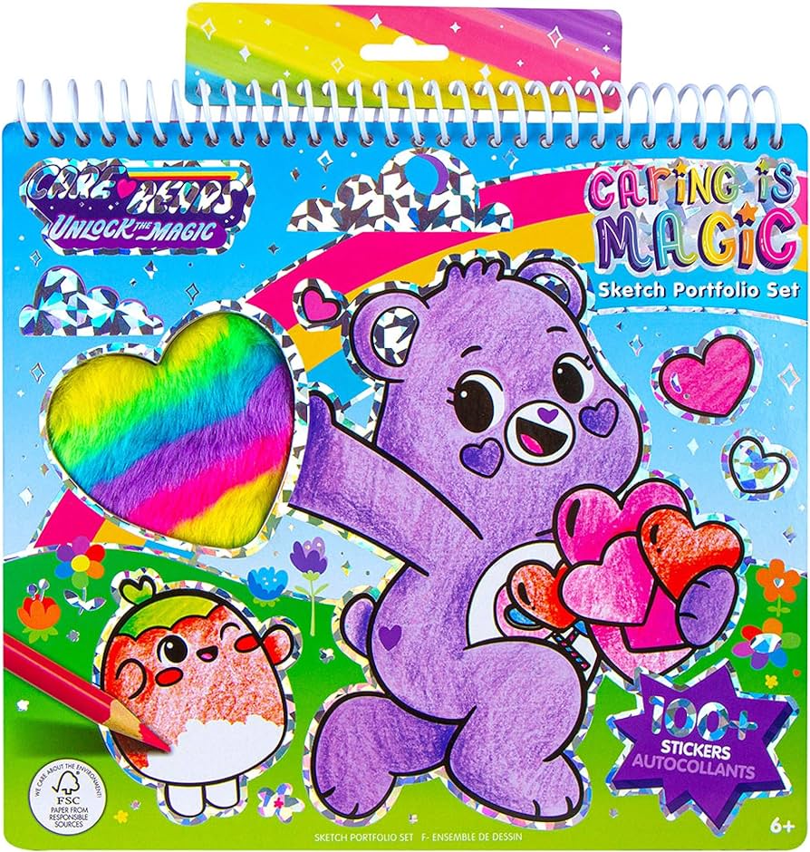Fashion angels care bears caring is magic portfolio for kids