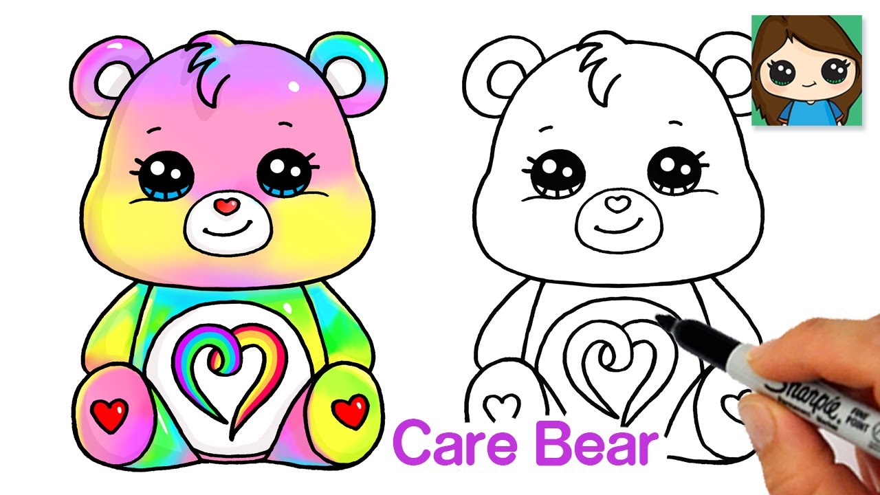 How to draw a care bear ðððððâï togetherness bear