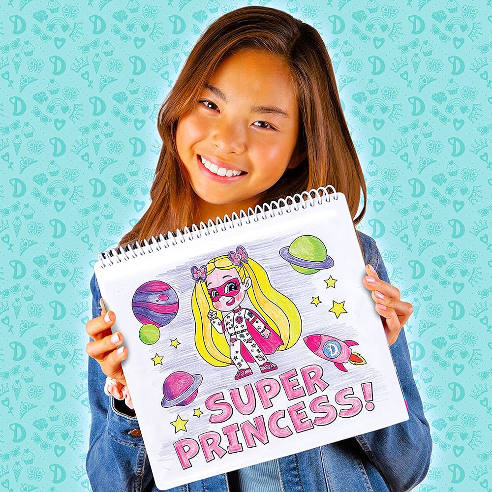 Fashion angels love diana fashion coloring portfolio for kids