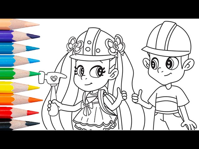 Diana and roma coloring page
