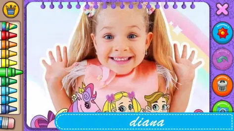 Download diana and roma coloring book android on pc
