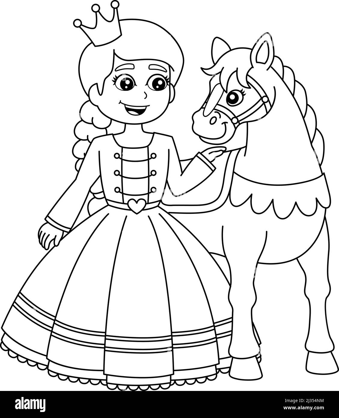 Drawing of princess hi