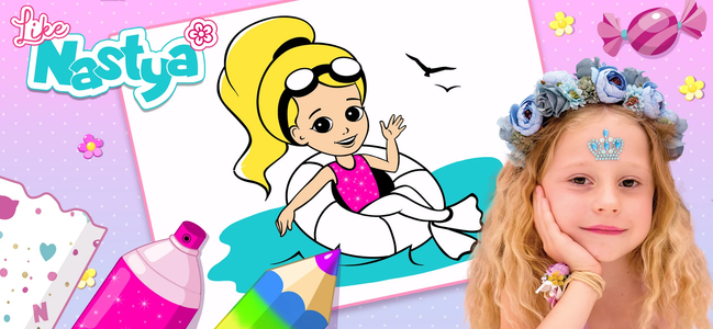 Like nastya coloring book game for android