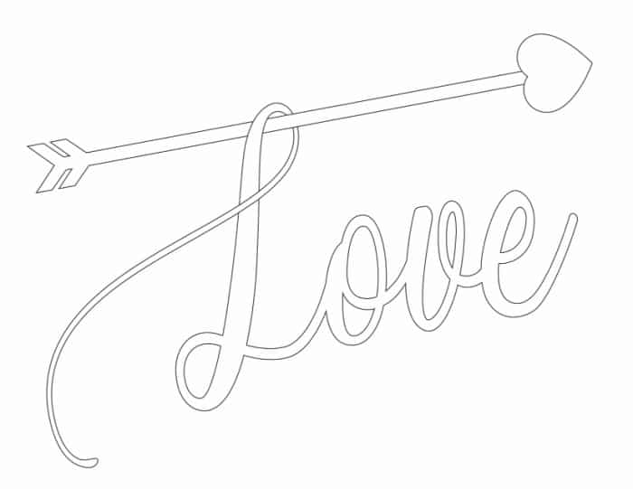 Love in bubble letters free printables