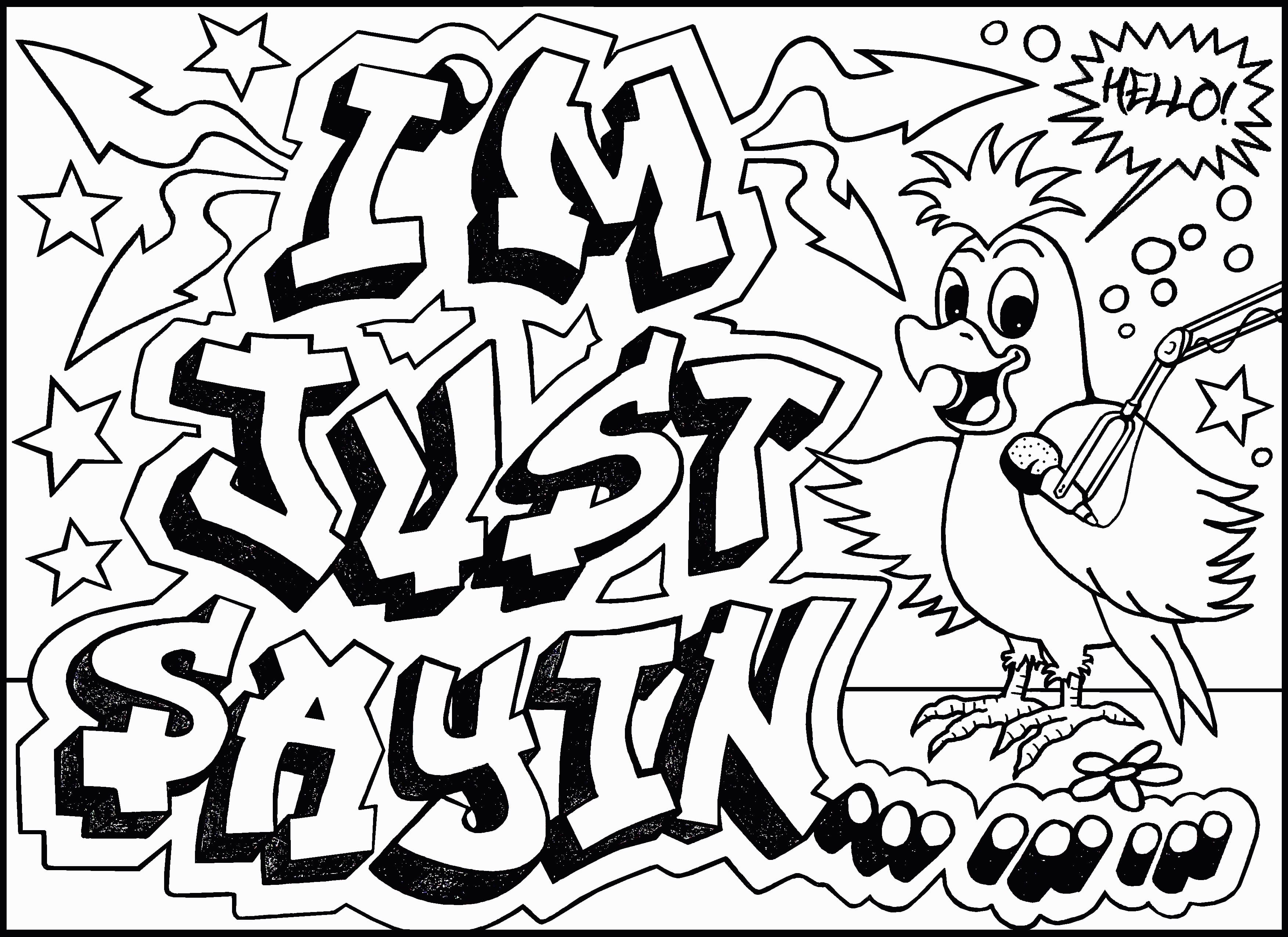 Graffiti coloring pages pictures free printable