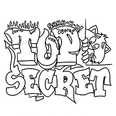 Top free printable graffiti coloring pages online