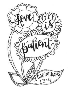 Corinthians bible verse coloring page