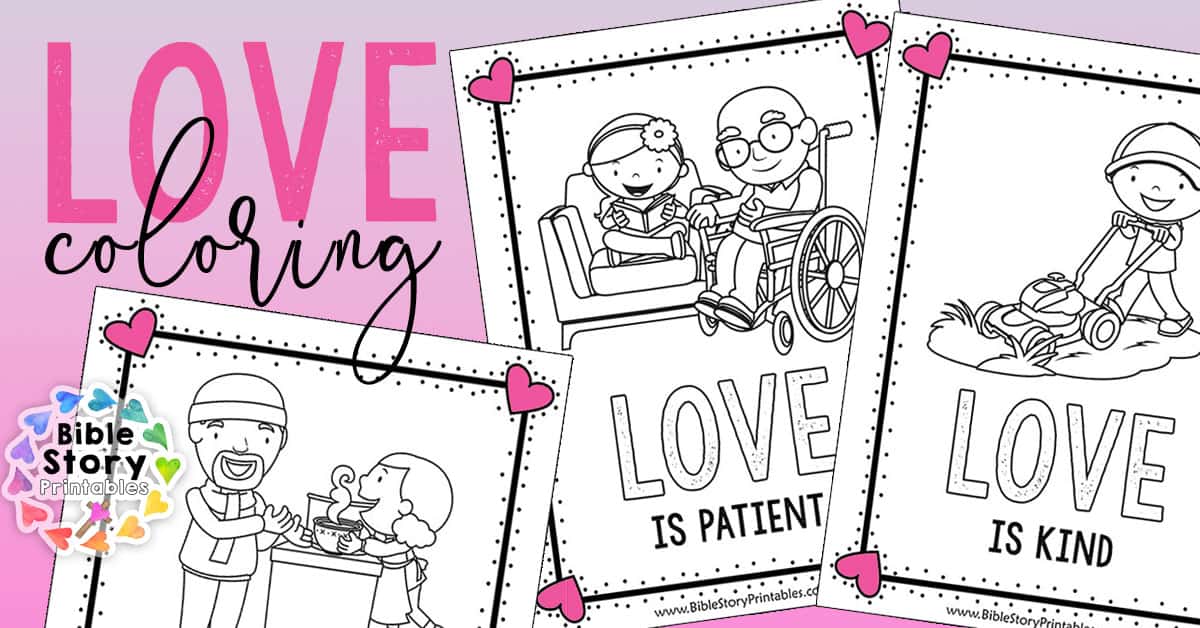 Valentines day bible coloring pages