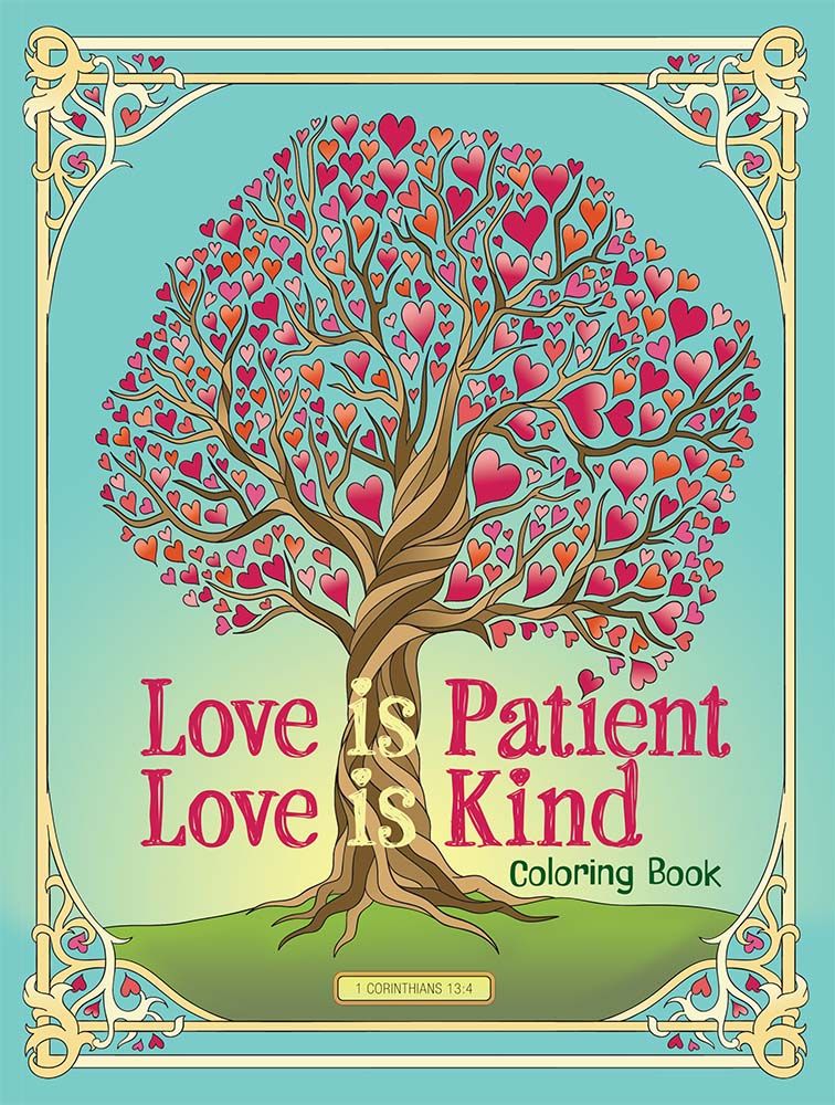 Love is patient love is kind coloring book