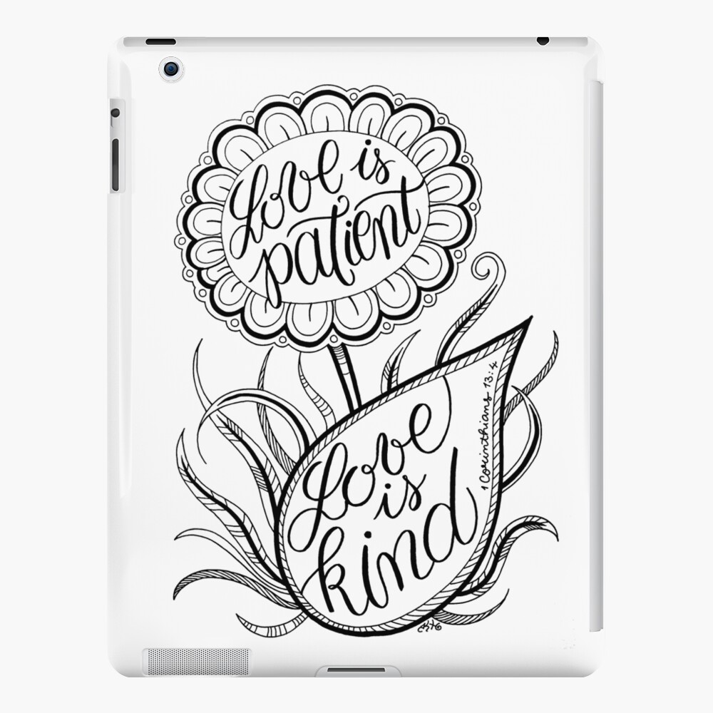 Love is patient love is kind poster for sale by kate holloman