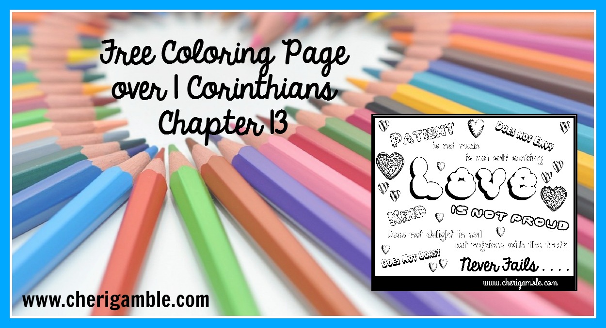 Corinthians coloring page â cheri gamble