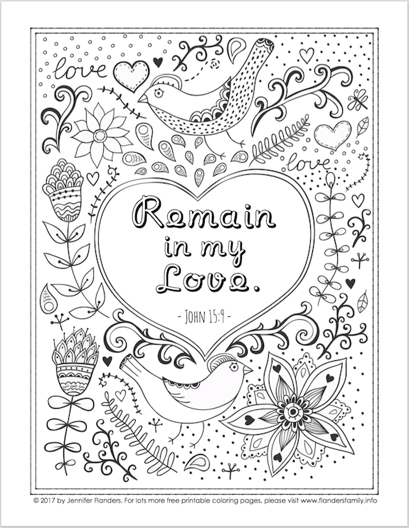 Coloring pages for valentines day