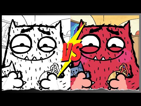 Colouring love monster part