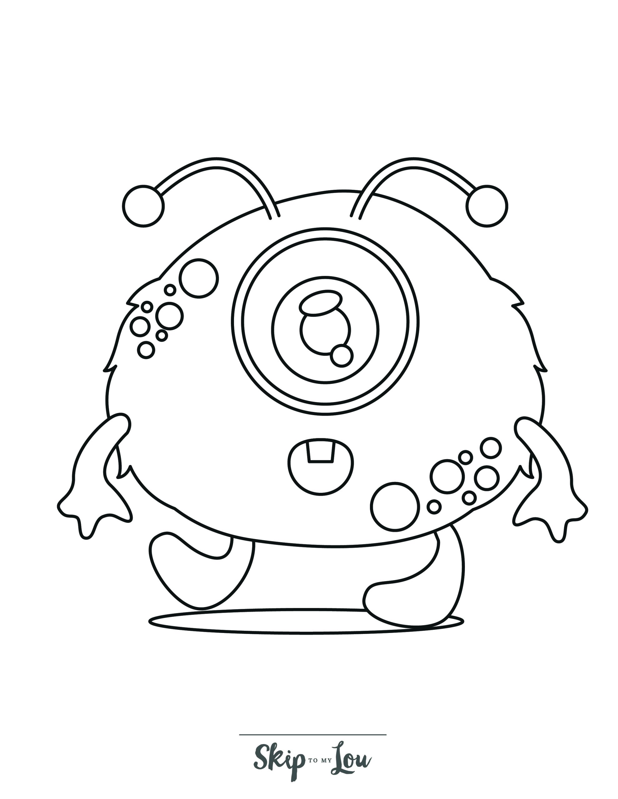 Monster coloring pages free printable monsters for kids skip to my lou
