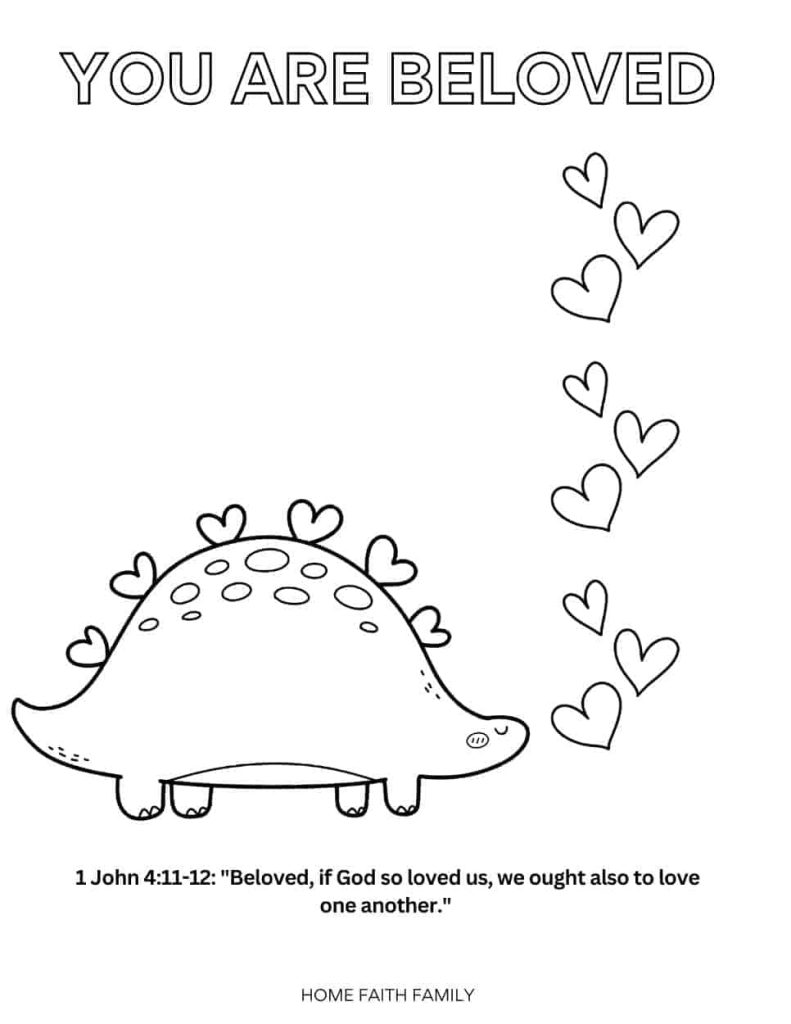 Free christian valentines day coloring pages for kids