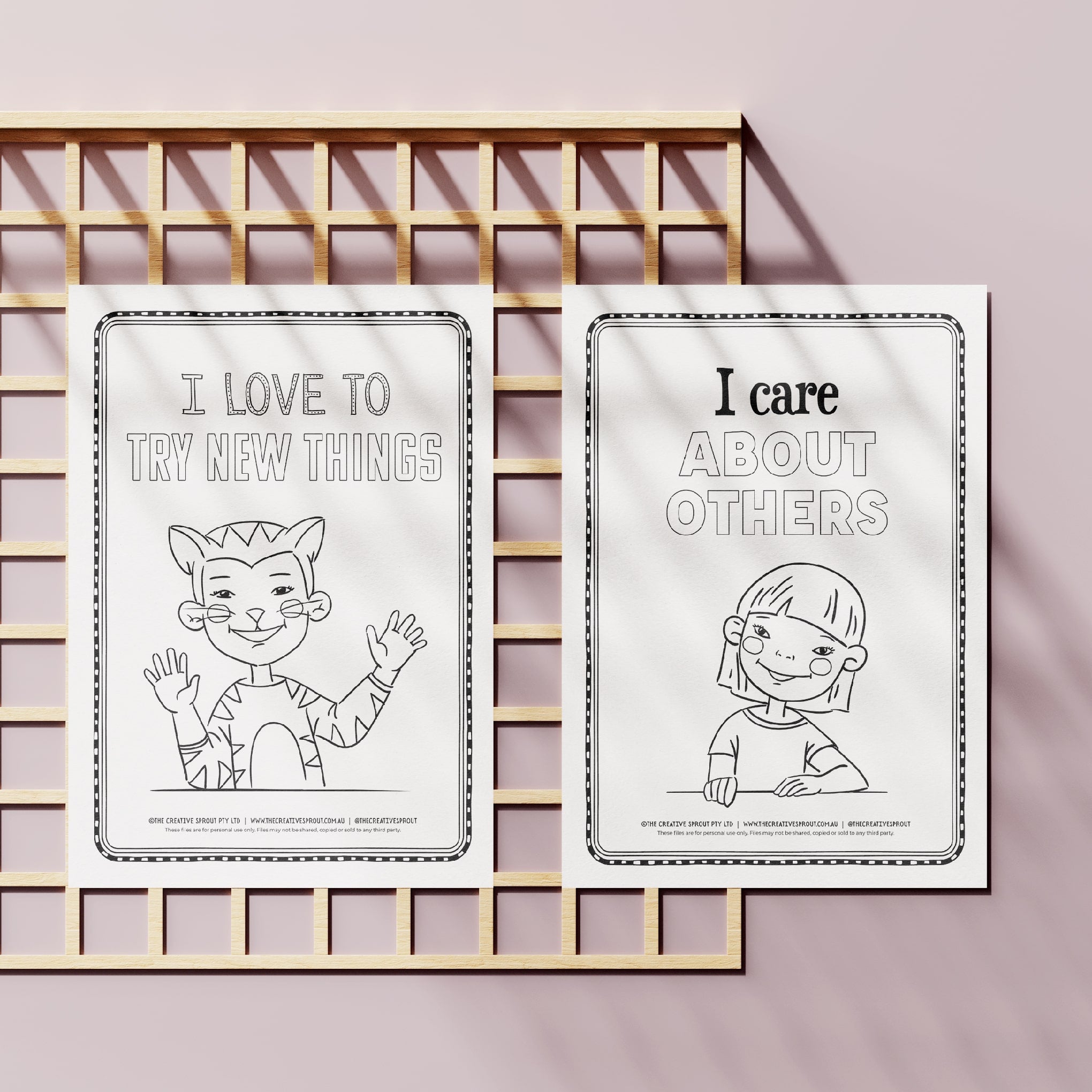 Positive affirmation printable colouring pages for kids â the creative sprout