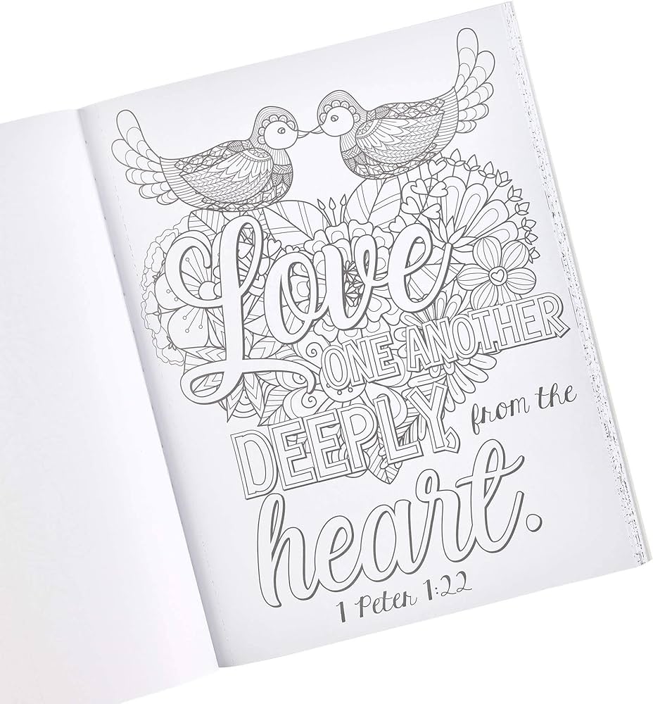 Where love blooms tranquil reminders of gods love to color and meditate on inspirational coloring book for adults and teens with scripture christian art publishers books
