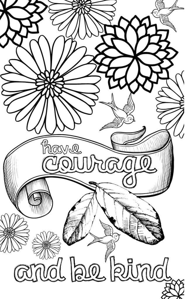 Love quote coloring page