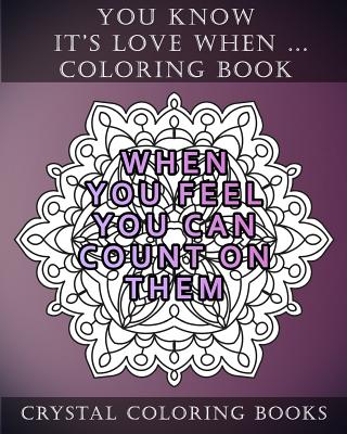 You know its love when quote mandala coloring pages for adults you know its love when relatable things people in love do paperback parnassus books