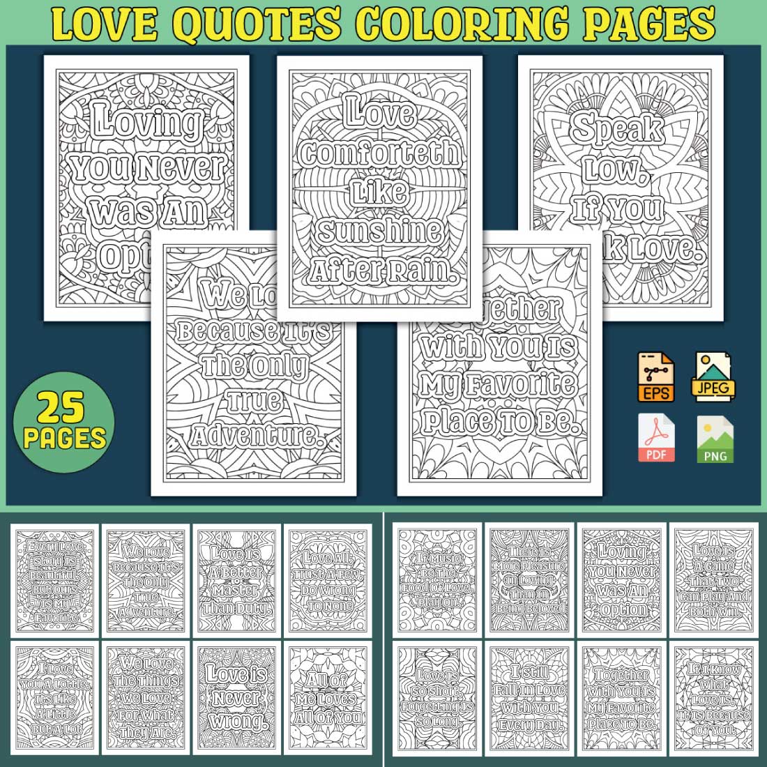 Love quotes coloring pages