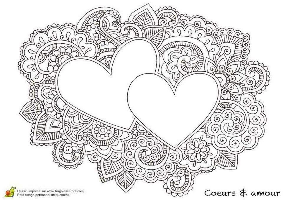 Free printable love coloring pages for adults