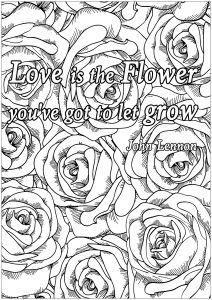 With love life is a garden of flowers