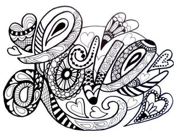 Romantic love quote coloring pages printable pdf