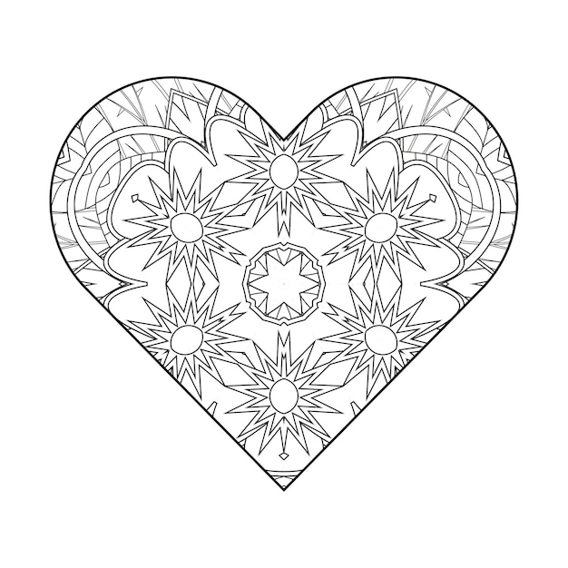 Premium vector coloring page for adults floral mandala coloring page circular mandala coloring page