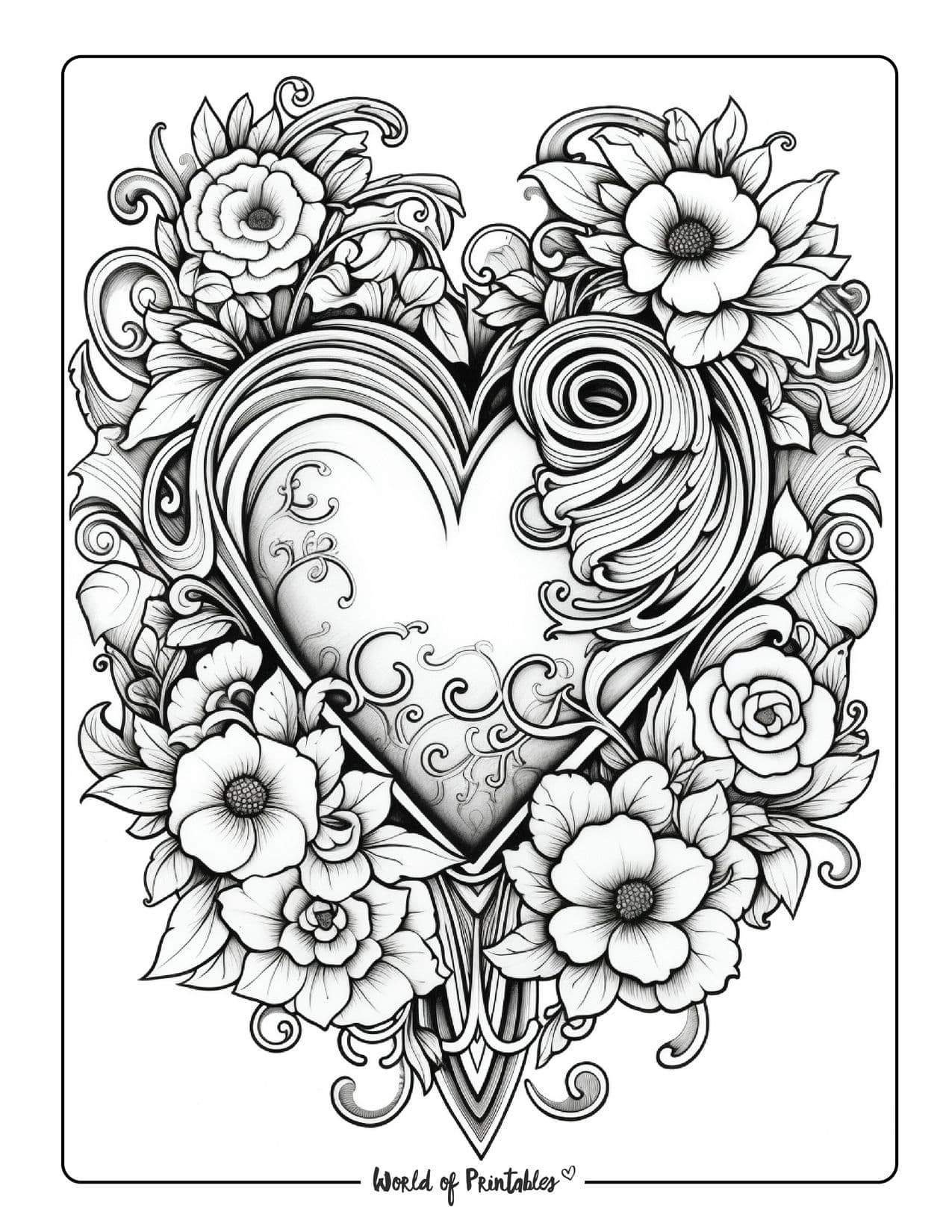 Love coloring pages
