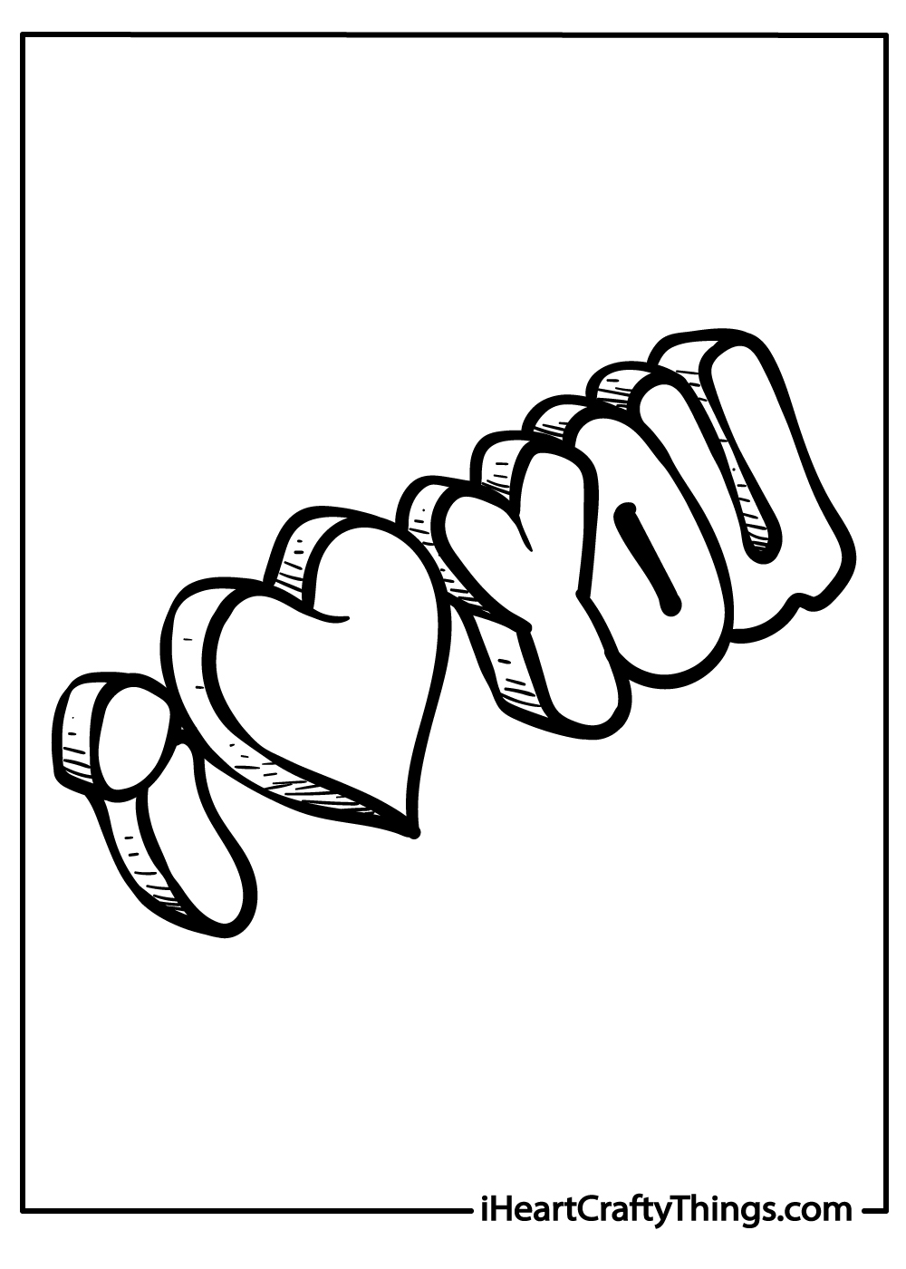 I love you coloring pages free printables
