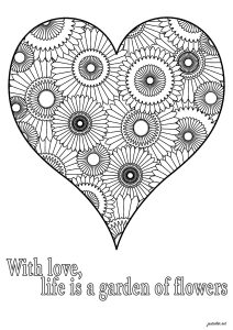 Love coloring pages for adults kids