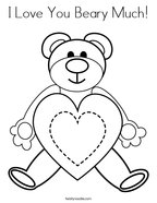Color the word love coloring page