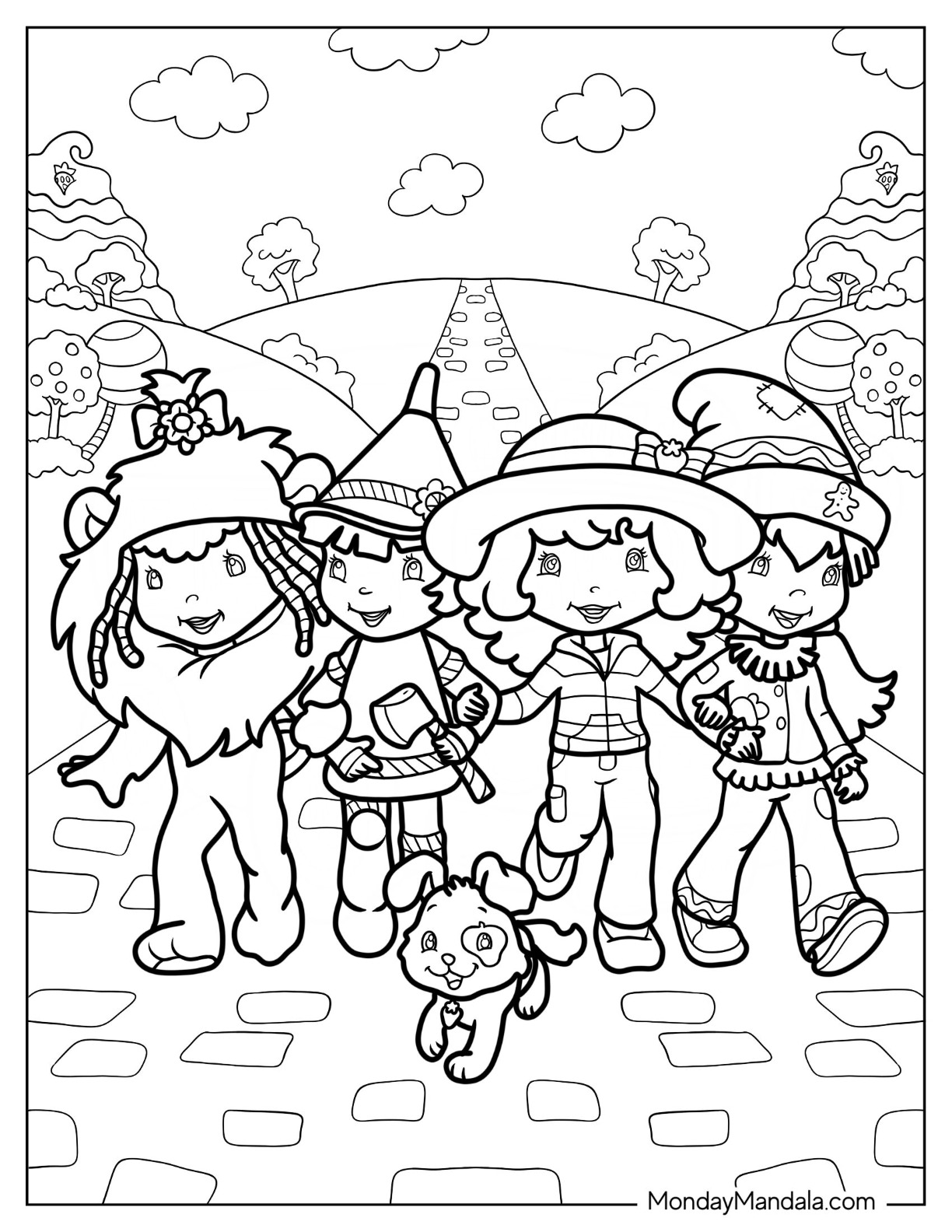 Strawberry shortcake coloring pages free pdf printables