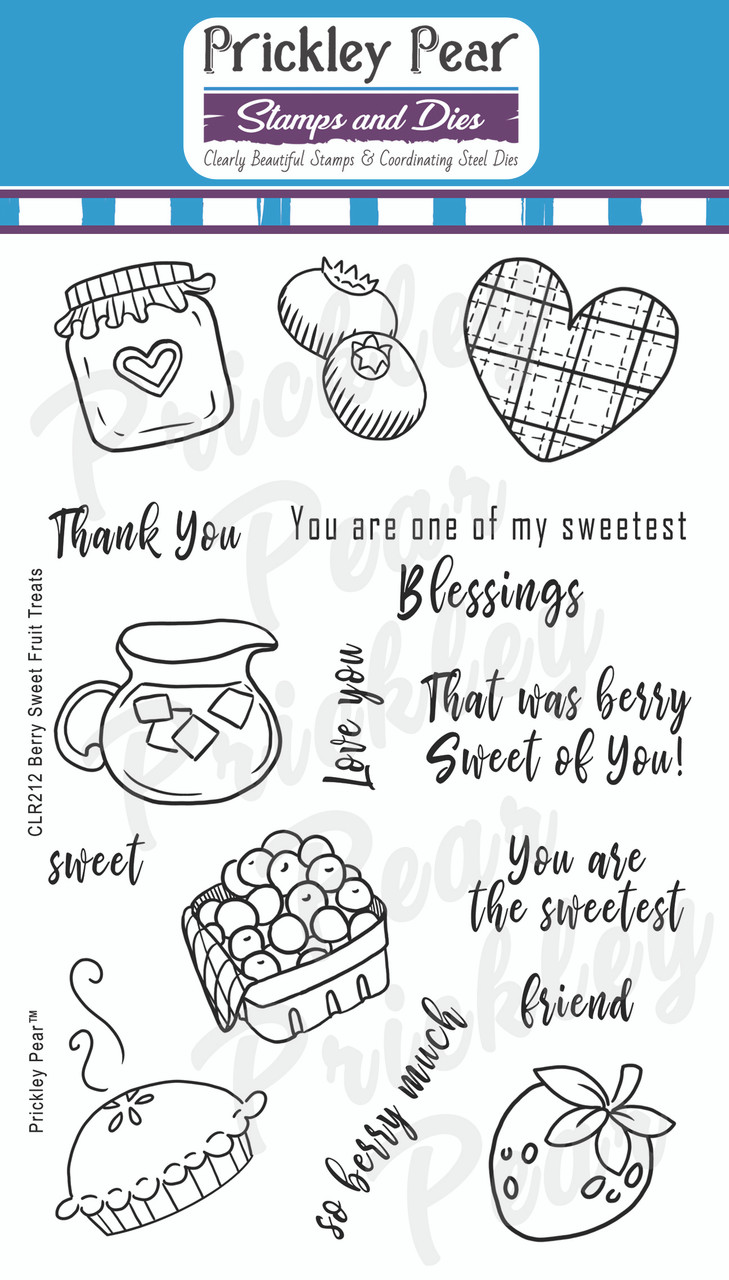 Berry sweet fruit treats clear stamp set clr
