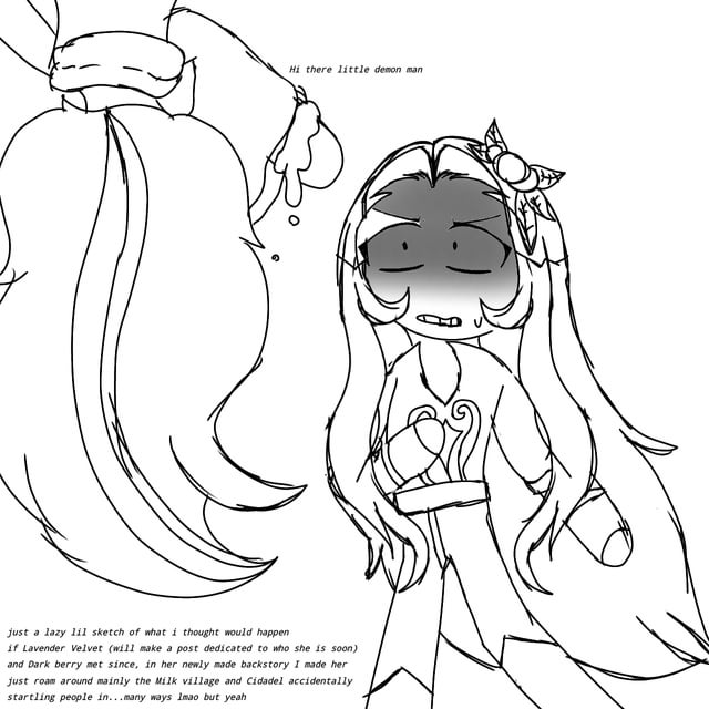Drew dark berry ps he belongs to ucachann and a lil idea sketch that was at first a thought as i finished drawing dark berry which i hope you like it cachann