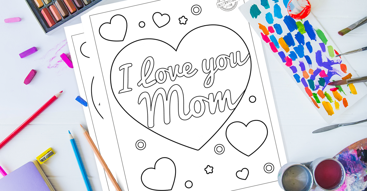 Oh so sweet i love you mom coloring pages for kids kids activities blog