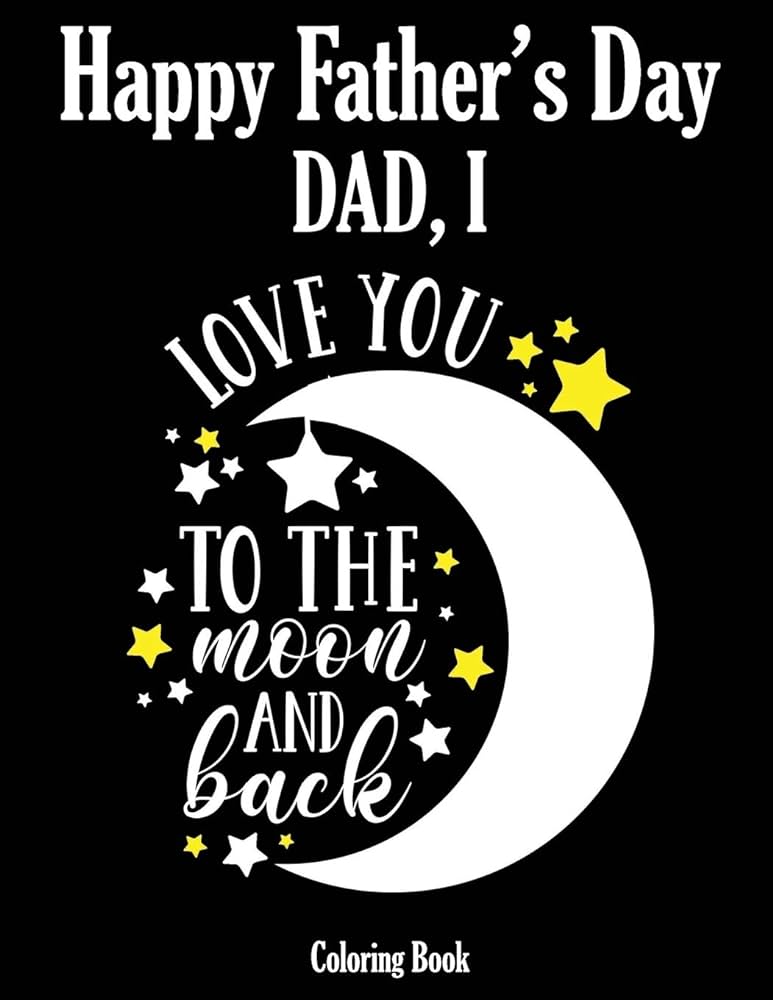 Happy fathers day coloring book