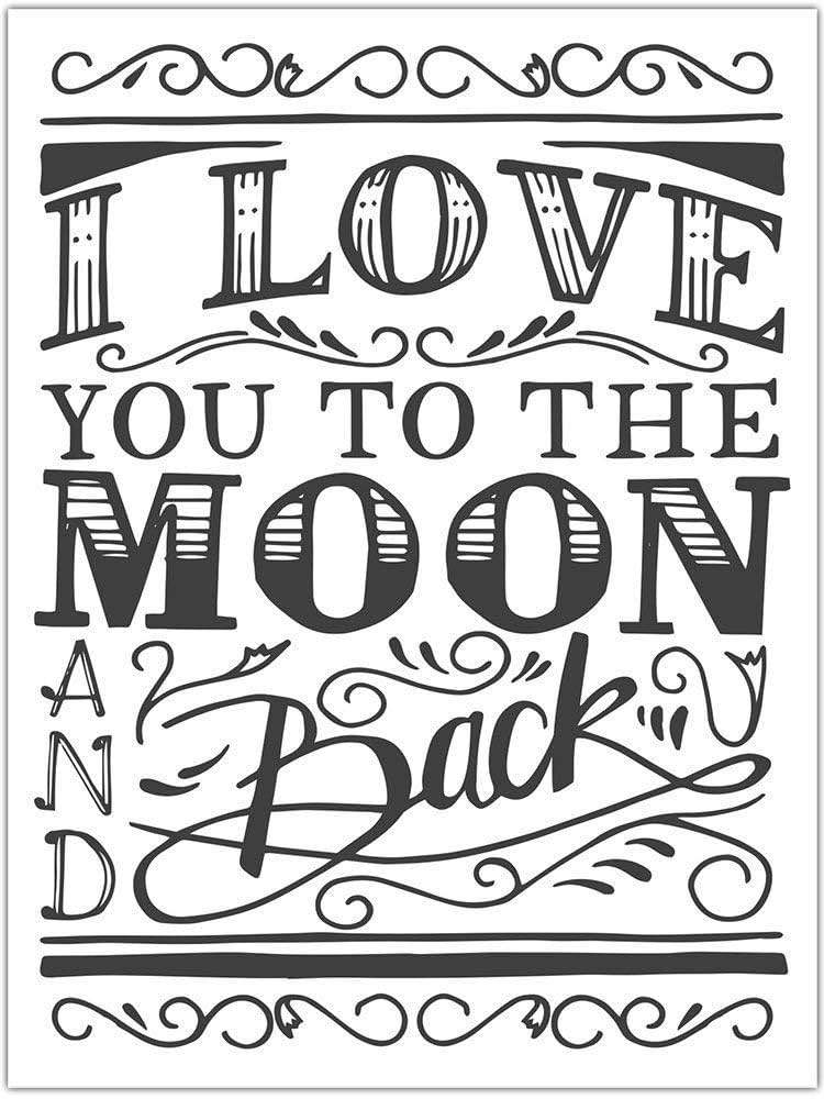 I love you to the moon and back poster