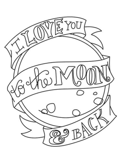 Free printable moon coloring pages pdf