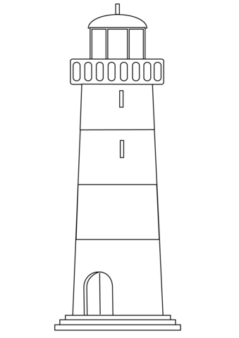 Lighthouse coloring page free printable coloring pages