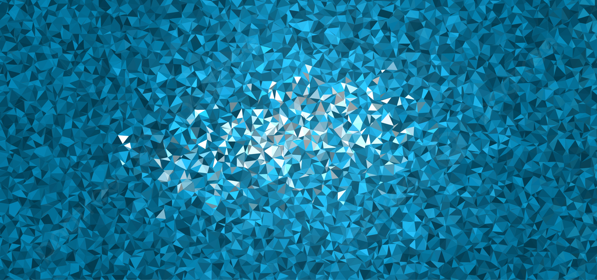 Abstract cyan low poly background with one point light in center wallpaper triangular poly background image and wallpaper for free download