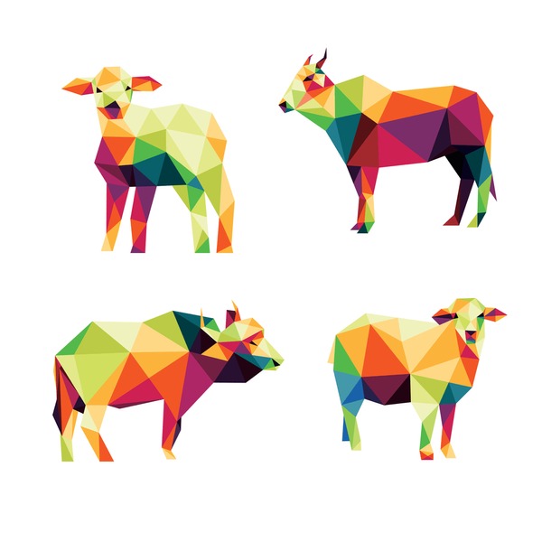 Thousand cow polygonal royalty