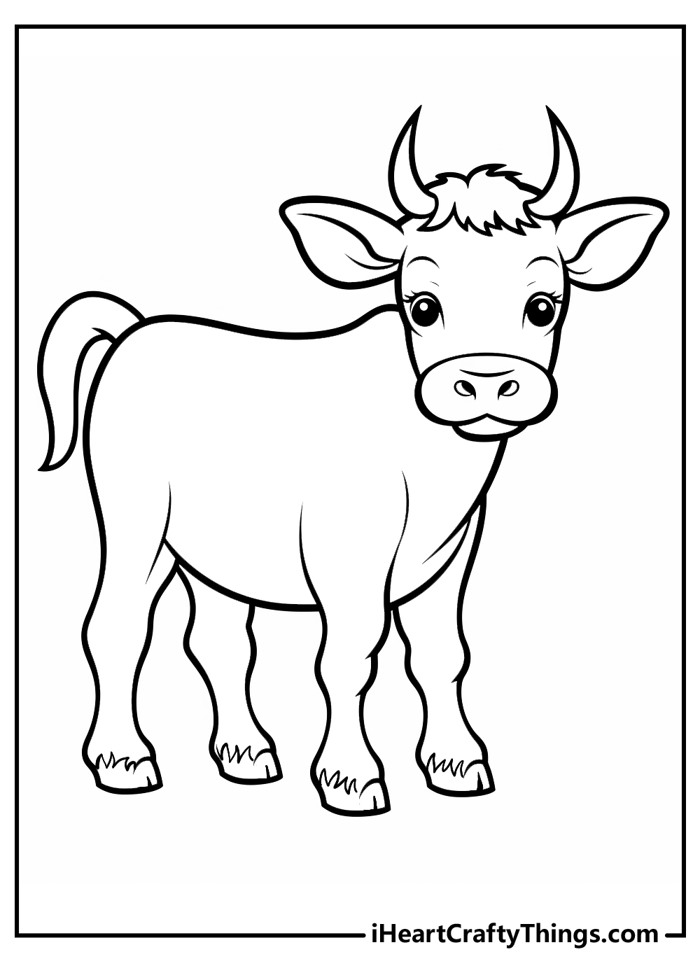 Cow coloring pages free printables