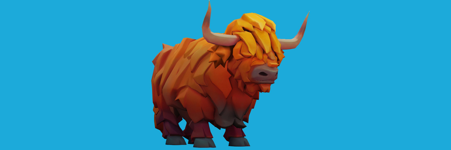 Art spotlight highland cow