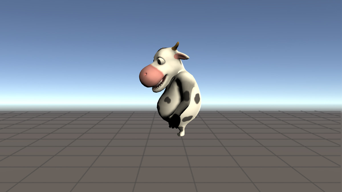 Low poly d animated cute cow d characters asset store