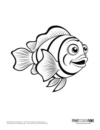 Free fish coloring pages color clipart swim through a sea of creativity activities at
