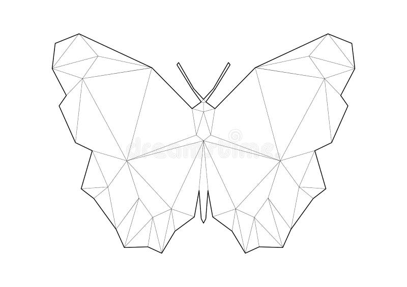 Low poly art of animals jumping fox good for wall decoration printable images suitable for coloring pages stock vector