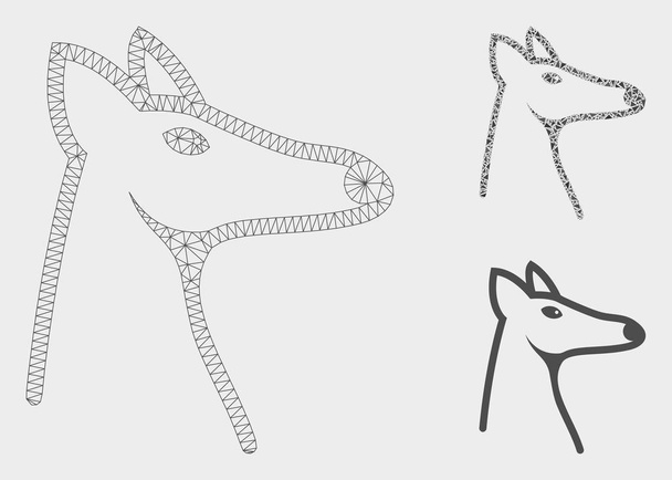 Low poly fox free stock vectors
