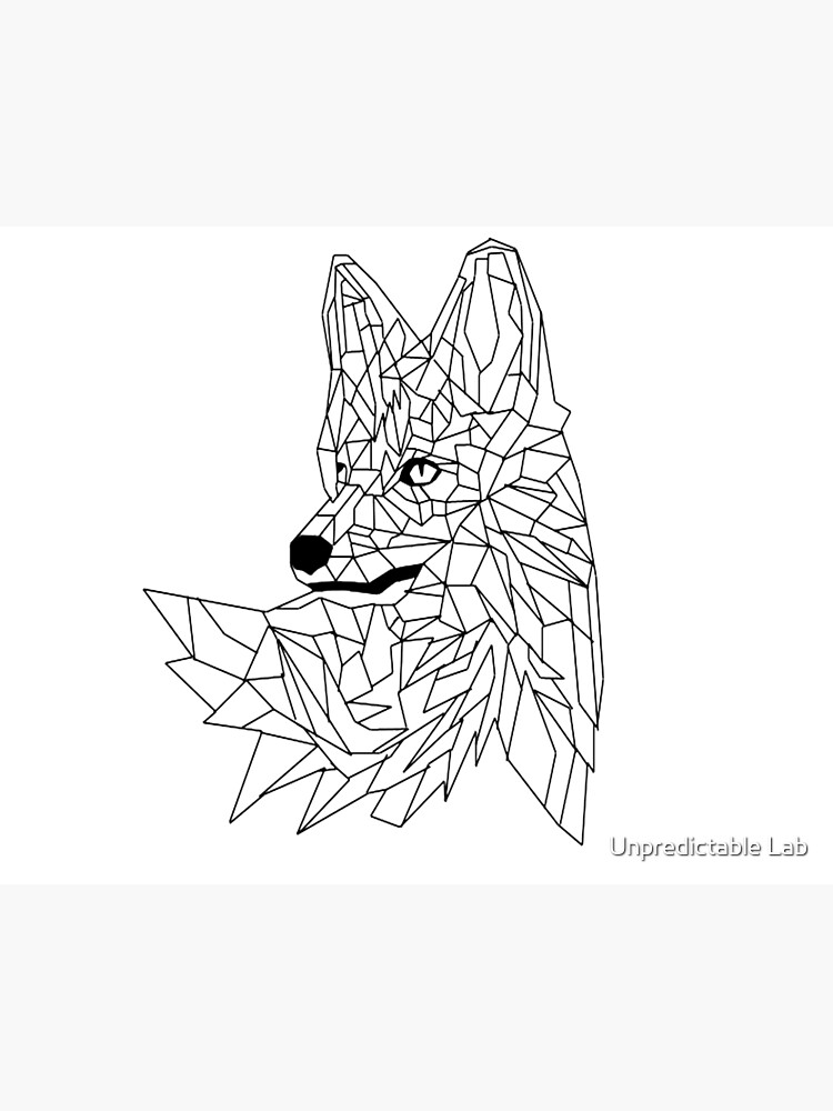 Geometric fox i low poly i foxy art board print for sale by unpredictable lab